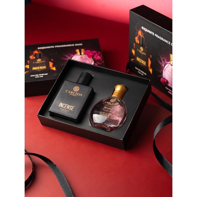 Carlton London Set of Incense for Him & Blush for Her Eau De Parfum – 50ml & 30ml