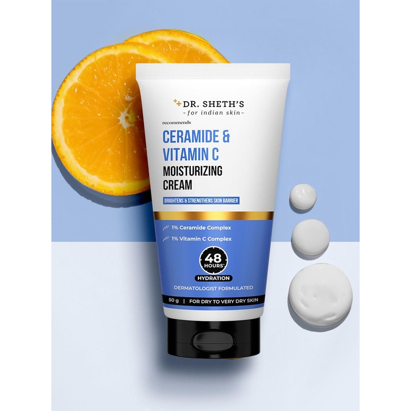 DR. SHETHS Ceramide & Vitamin C Moisturizing Cream -50 g
