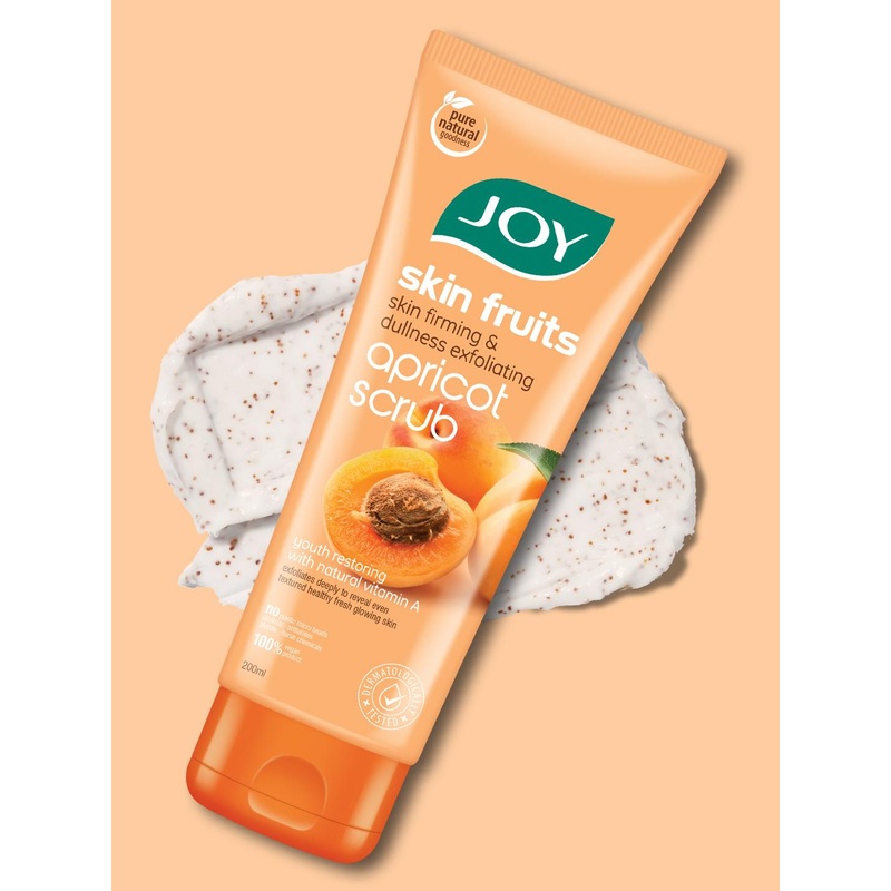 JOY Apricot & Walnut Face Scrub for Blackheads & Tan Removal – 200ml