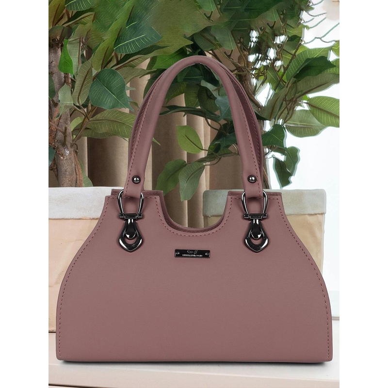 LADY QUINTON Colourblocked PU Bucket Tote Bag