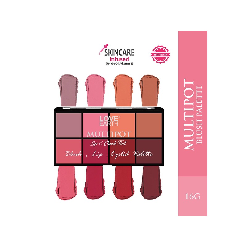 LOVE EARTH Multipot Lip & Cheek Tint Blush Lip Eyelid Palatte – LE144
