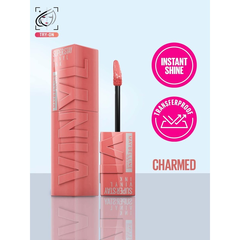Maybelline New York Super Stay Vinyl Ink 16H Stay Liquid Lipstick 4.2 ml – Charmed