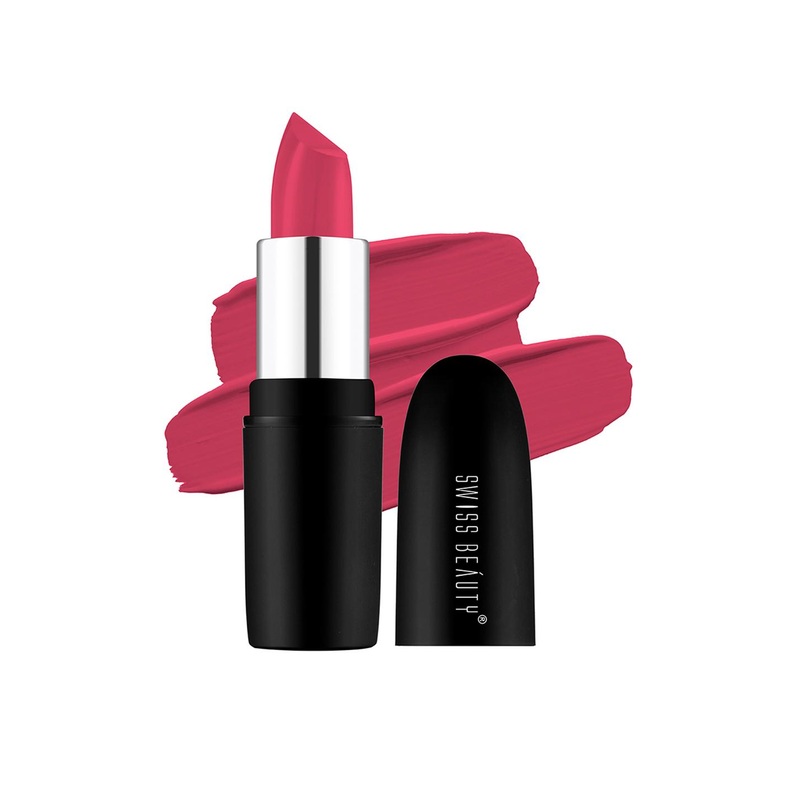 SWISS BEAUTY Pure Matte Lipstick- Pixie Pink 218