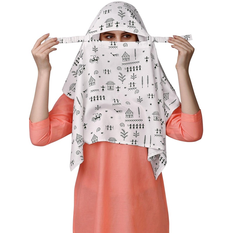 Vicharan Women Printed Cotton Scarf\u002FStole\u002FDriving Dupatta