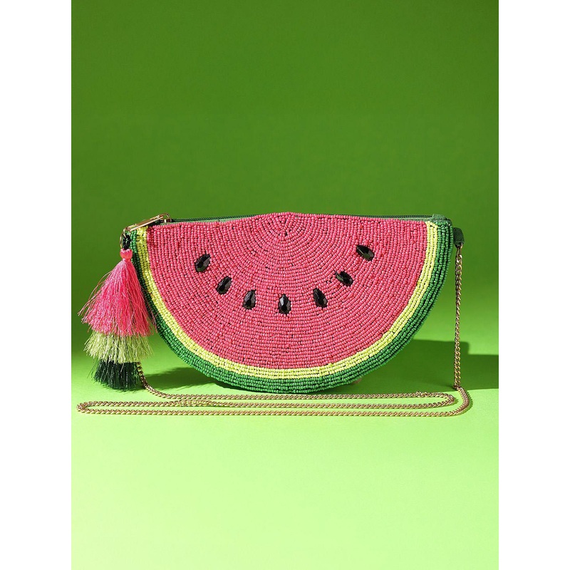 Voylla Women Embellished Half Moon Sling Bag