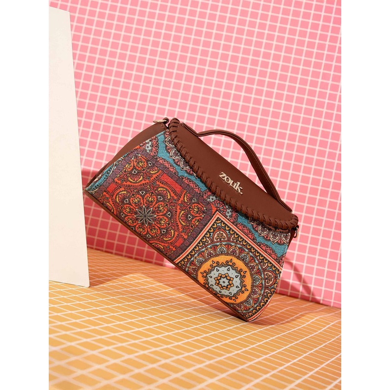 Alt by Zouk  Mandala Printed Structured Sling Bag