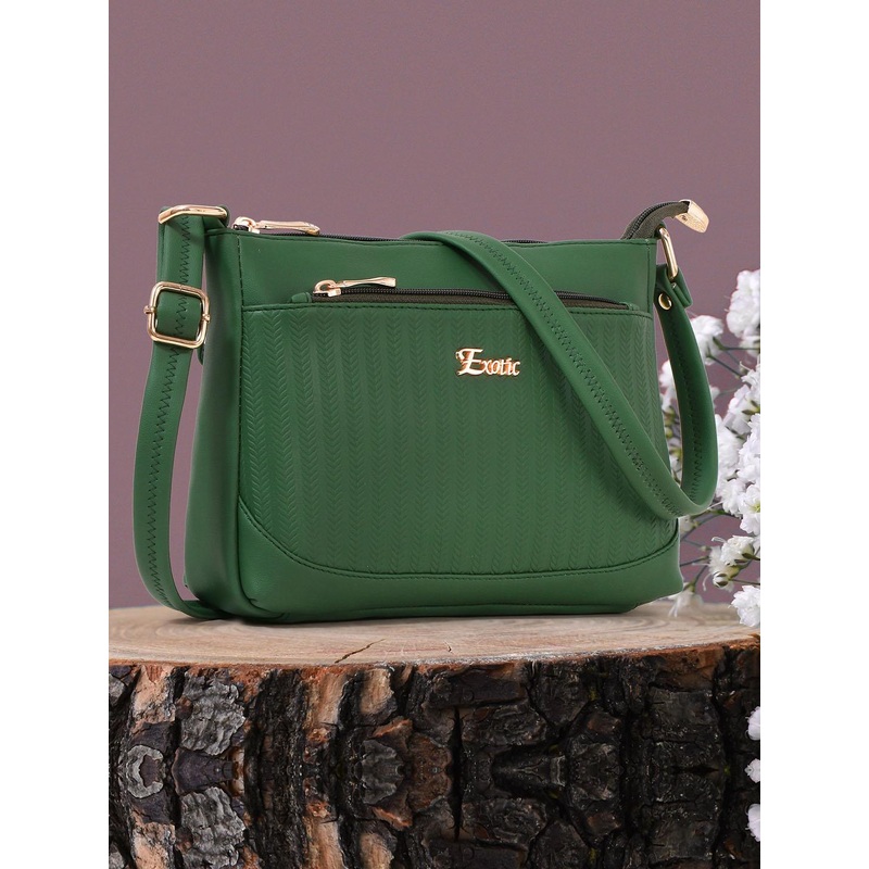 Exotic Textured Bowling Shoulder Bag