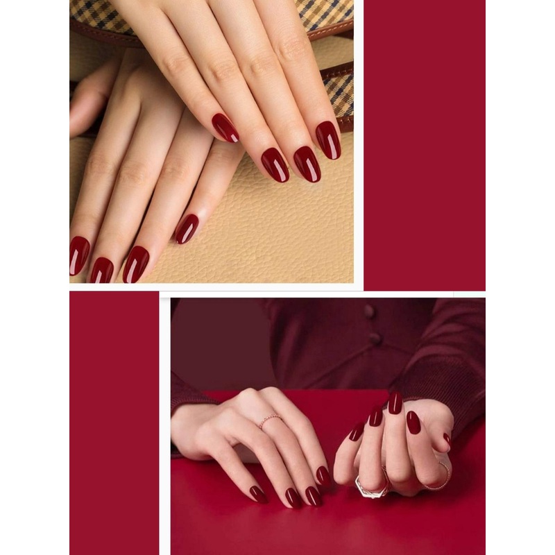 FEELHIGH 24Pcs Pre Glued Press On Artificial Nails – DL01