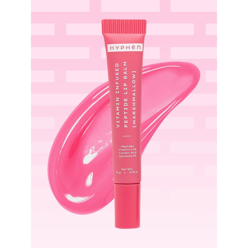 Hyphen Tinted Lip Balm with 1% Vit E & 2% Squalane to Brighten & Moisturize10g Marshmallow