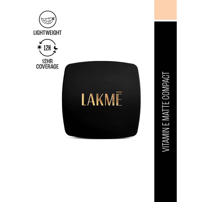Lakme Forever Matte Smooth Finish Compact For 12 Hr Even Toned Look  9g – Marble
