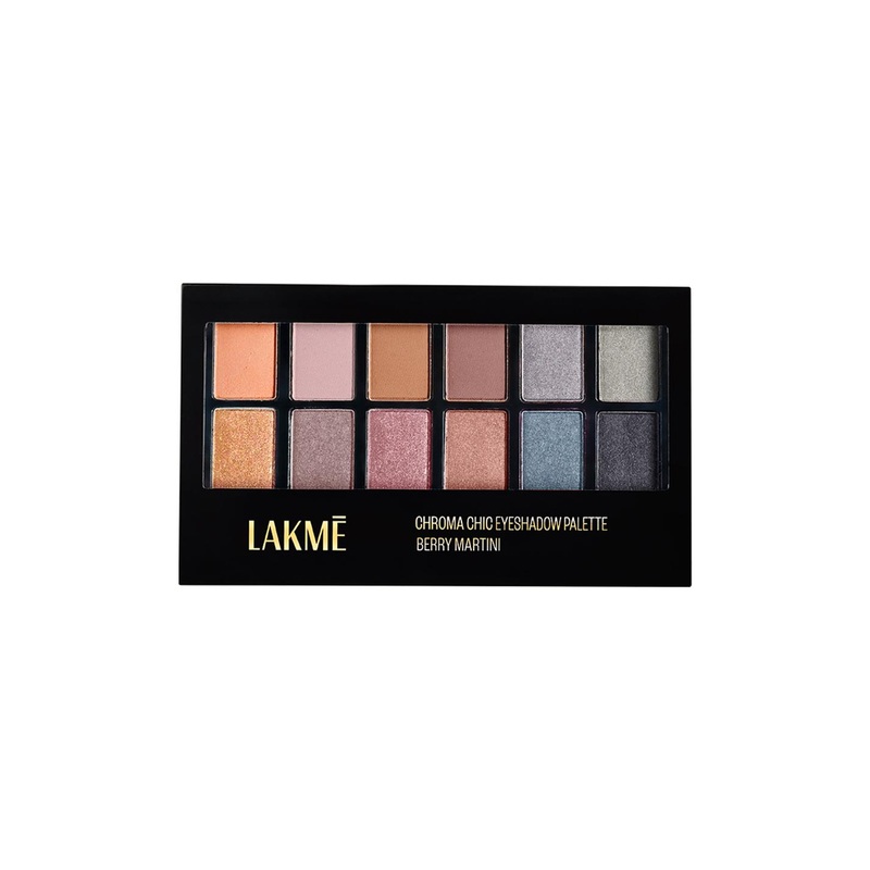 Lakme Glitterati Chroma Chic Eye Shadow Palette For Rich Color Payoff 12g – Smoking Glam