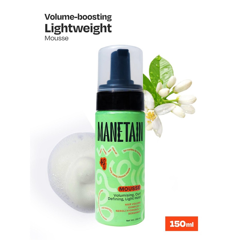 MANETAIN Volumizing Curl Defining Light Hold Mousse Hair Mask – 150 ml