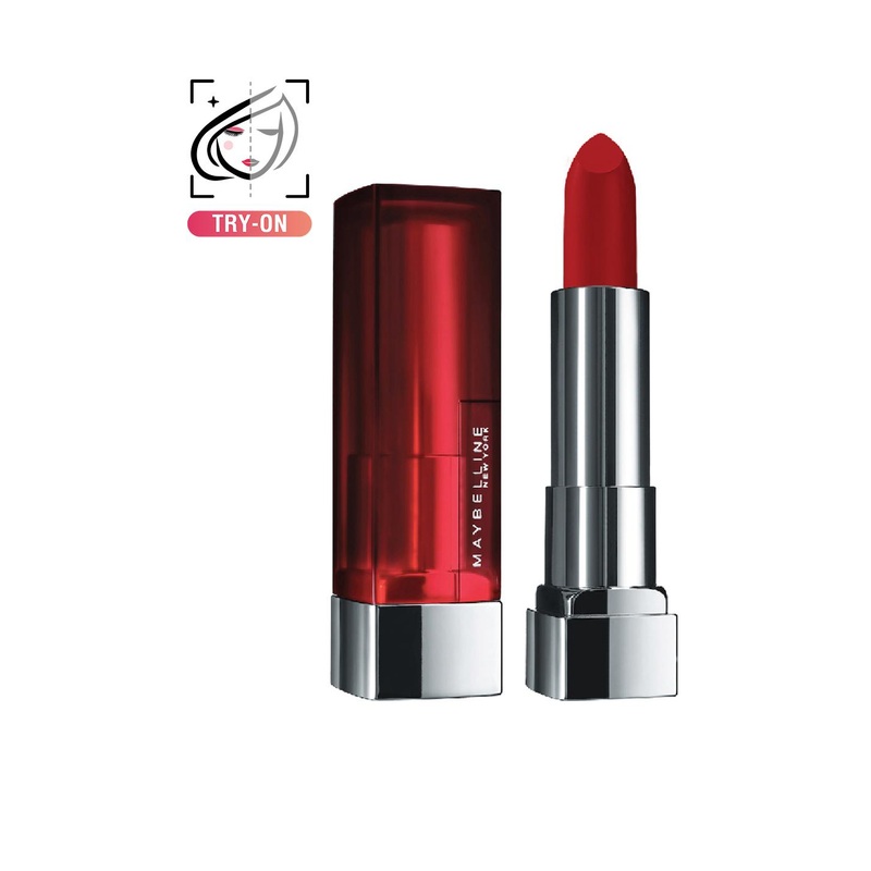 Maybelline New York Red Color Sensational Siren In Scarlet Creamy Matte Lipstick 3.9 g