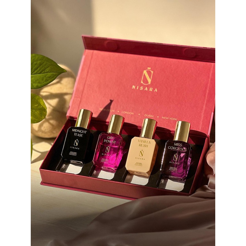 NISARA Women Gift Set of 4 Eau De Parfum – 15 ml each