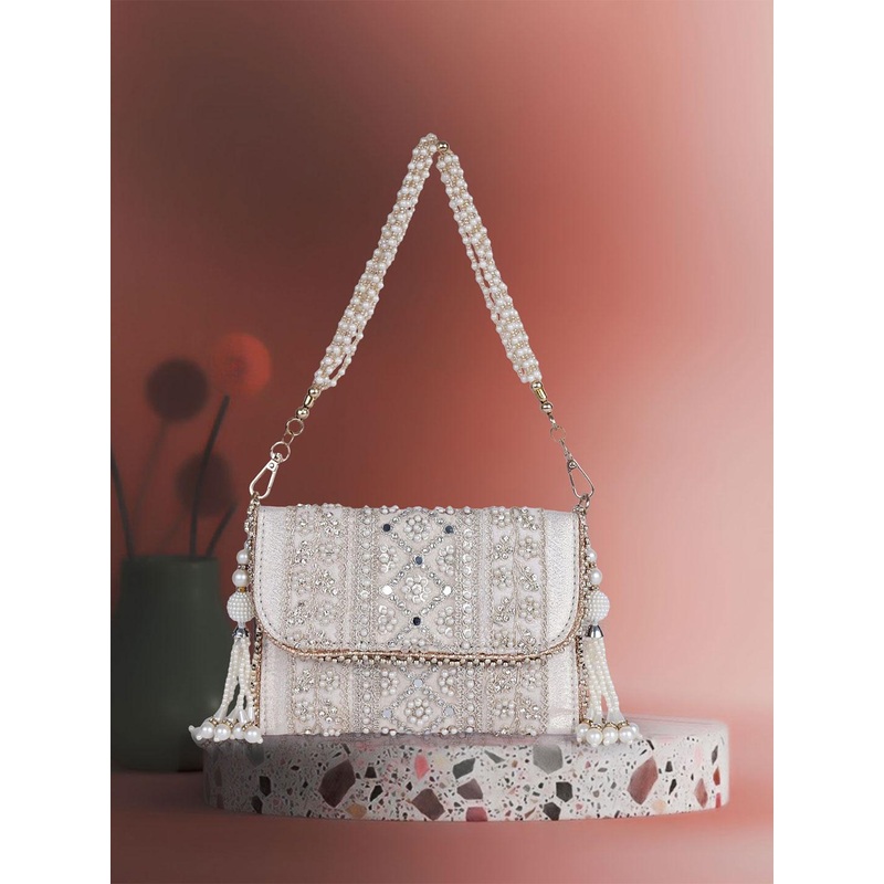 PLANX Embroidered Purse Clutch