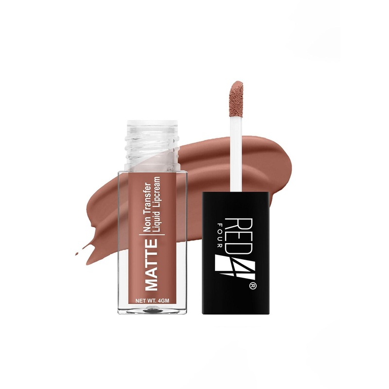 RED 4 Miss Perfect Non Transfer Matte Liquid Lipstick – 4 g – Copper Brown – 218