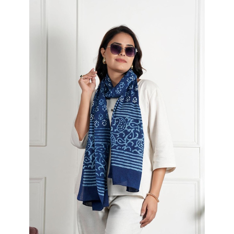 Style Shoes Ethnic Motifs Printed Pure Cotton Stoles