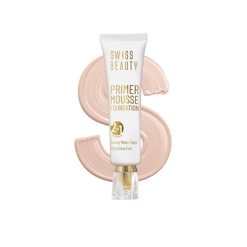 SWISS BEAUTY Primer Mousse Foundation – White Ivory 01