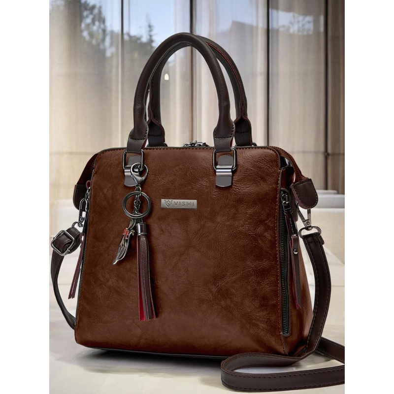 VISMIINTREND Women Leather Structured Handheld Bag