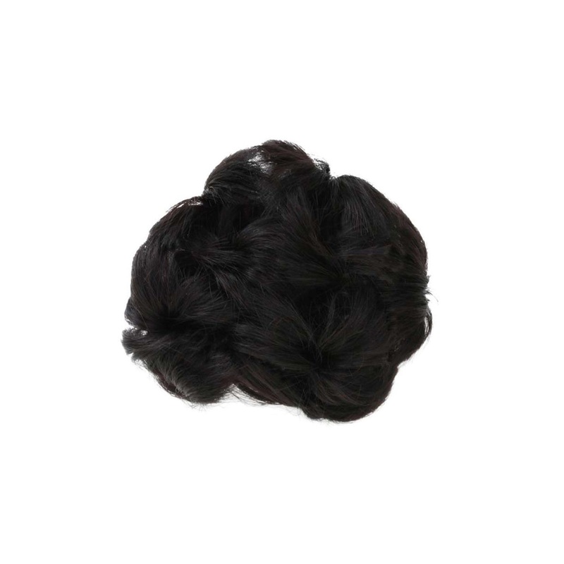 BAESD Clip In Straight Bun Hair Extension – Black