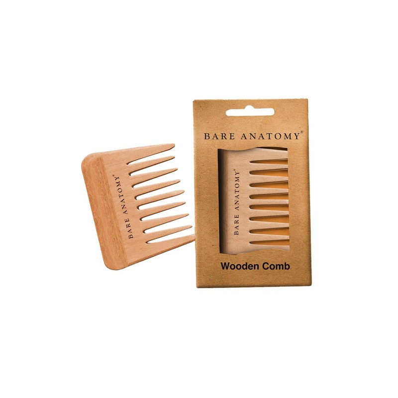 Bare Anatomy Anti-Static Wooden Comb For Natural Volume & Detangle