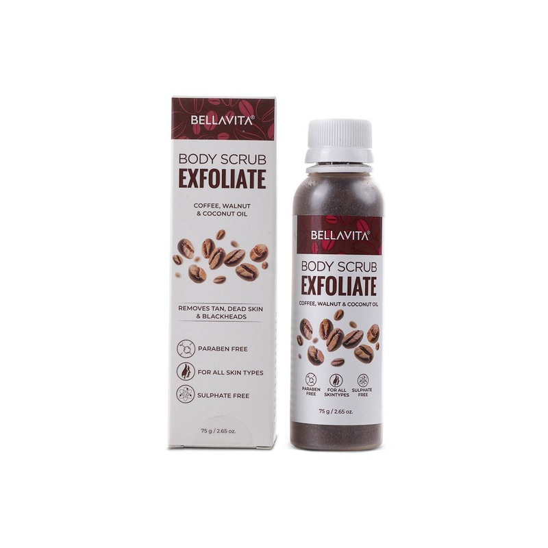 Bella Vita Organic New Age Ayurveda Exfoliate Face and Body Scrub Grit 75 gm