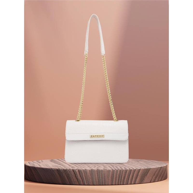Caprese Hanna Women White Medium Sling Bag