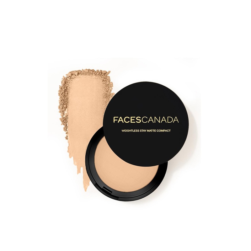FACES CANADA Weightless Stay Matte Compact SPF20 with Vitamin E & Shea Butter 9g – Sand 04