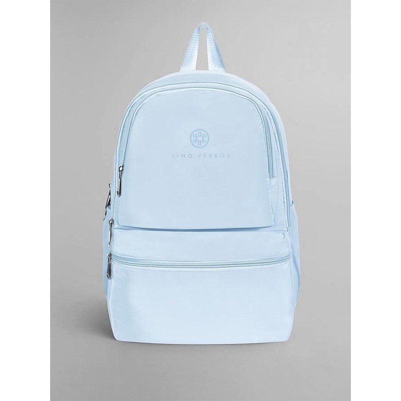 Lino Perros Women Blue Solid Backpack- 28 Litres