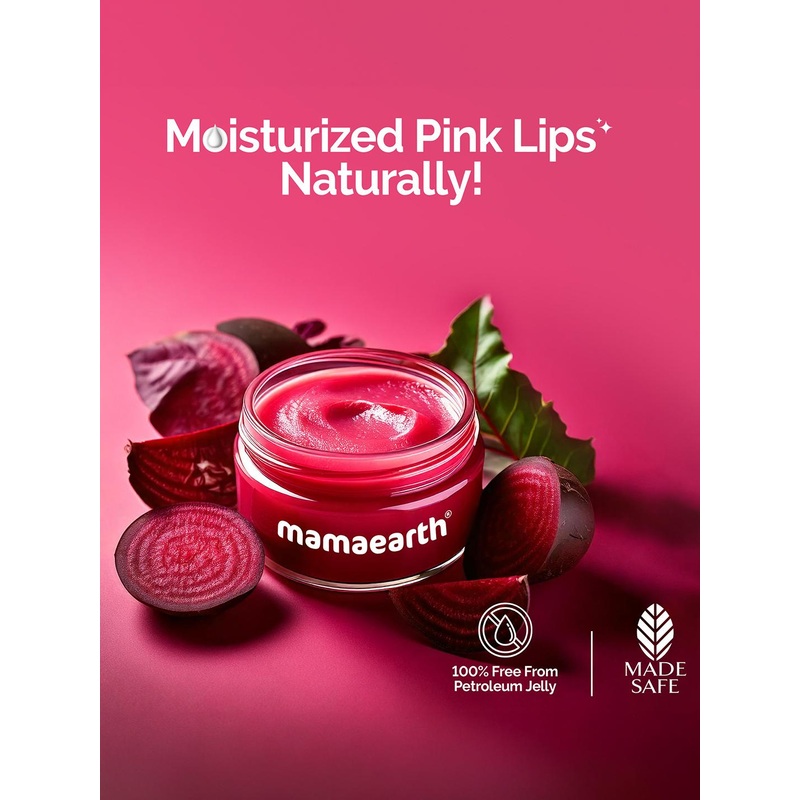 Mamaearth Beetroot Moisture Therapy Lip Balm With Hyaluronic Acid – 15 g