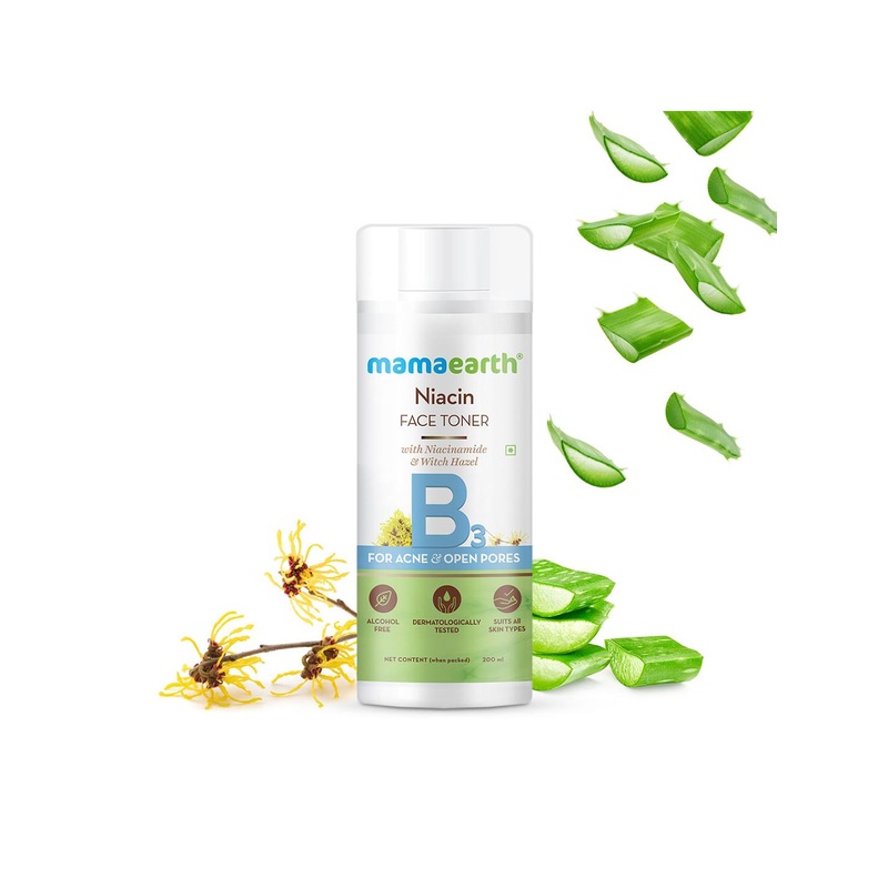 Mamaearth Niacin Face Toner with Niacinamide & Witch Hazel for Acne & Open Pores 200 ml