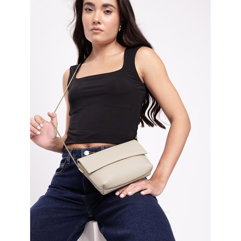 MANGO Structured Sling Bag