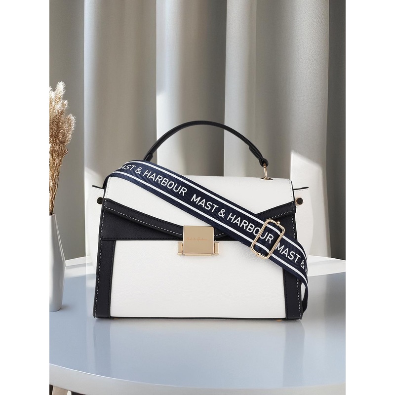 Mast & Harbour Women Structured Satchel Bag