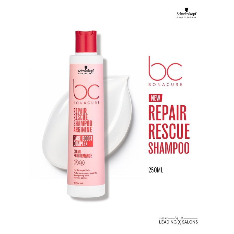 Schwarzkopf PROFESSIONAL Bonacure Repair Rescue Shampoo with Arginine For Dry Hair-250ml