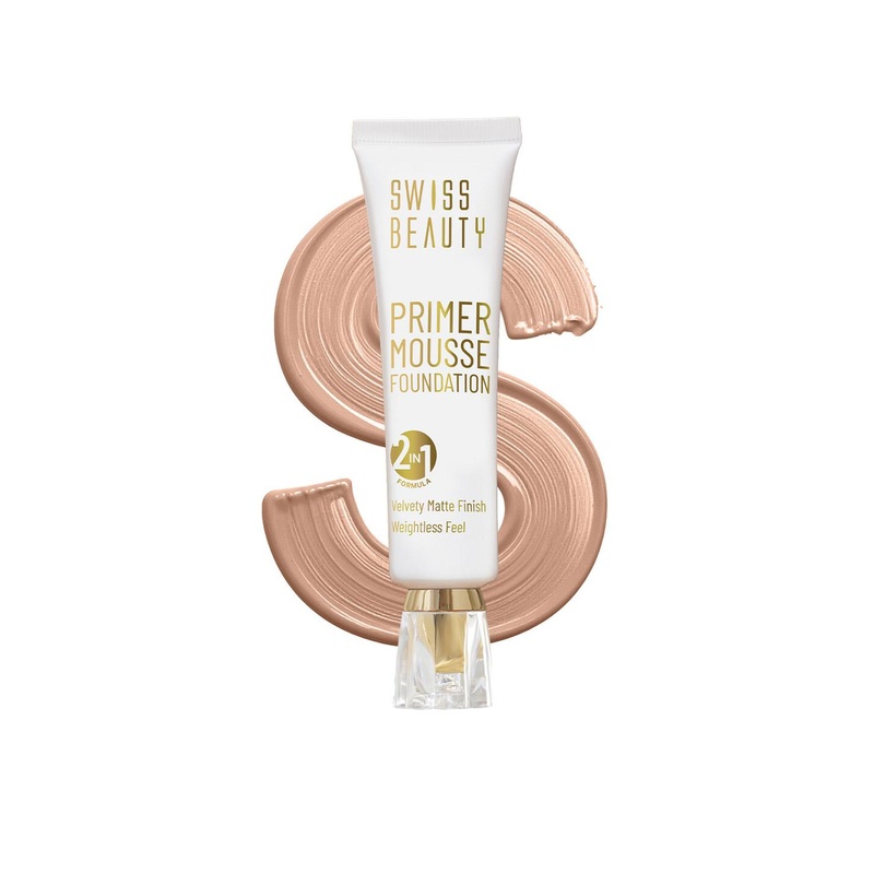 SWISS BEAUTY Primer Mousse Foundation – Natural Nude 30ml