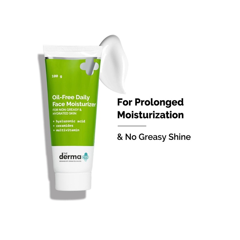 The Derma co. Oil-Free Daily Face Moisturizer with Hyaluronic Acid & Ceramides – 100 g