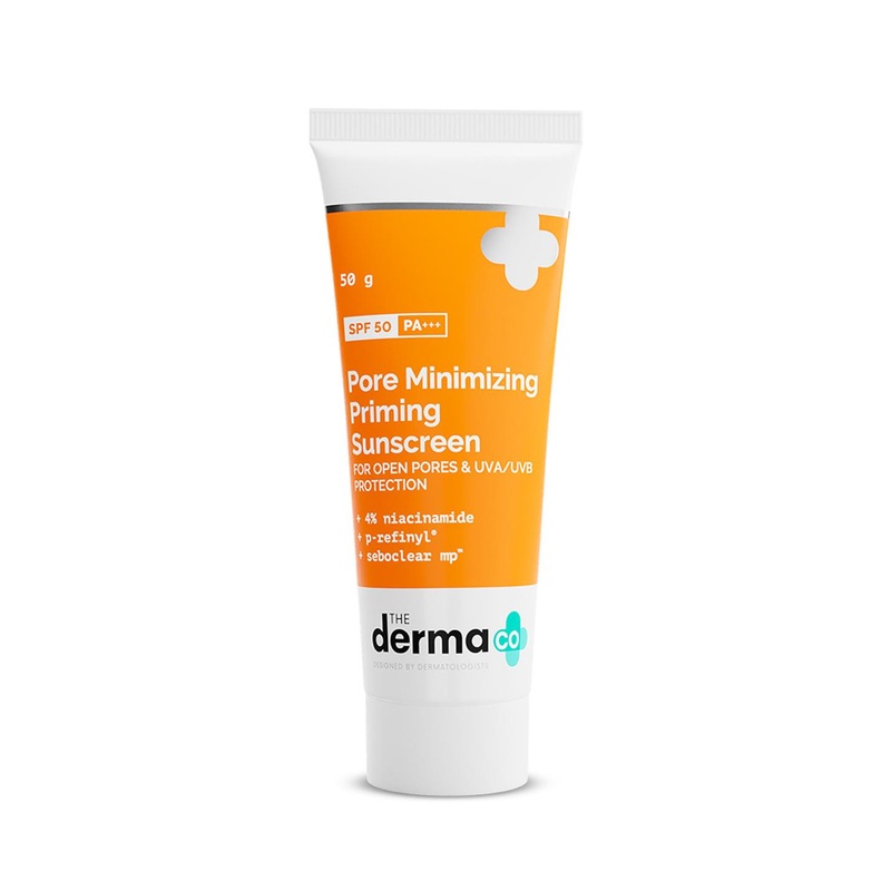The Derma co. Pore Minimizing Priming Sunscreen SPF 50 & PA+++ For Open Pores – 50g