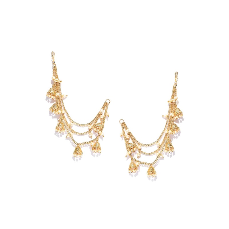 YouBella Gold-Plated Contemporary Ear Chain