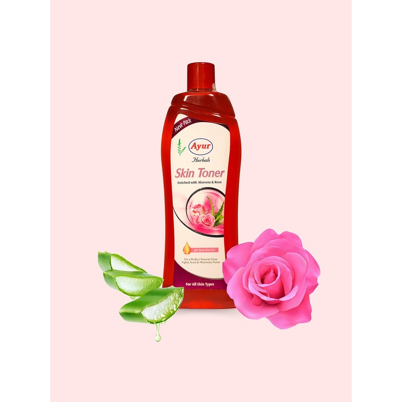 AYUR HERBALS Skin Toner With Rose & Mint – 500ml