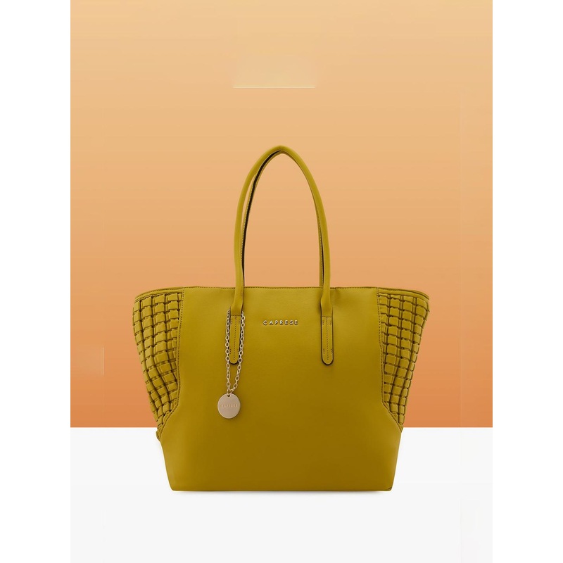 Caprese Havana Women Yellow Large Tote Bag