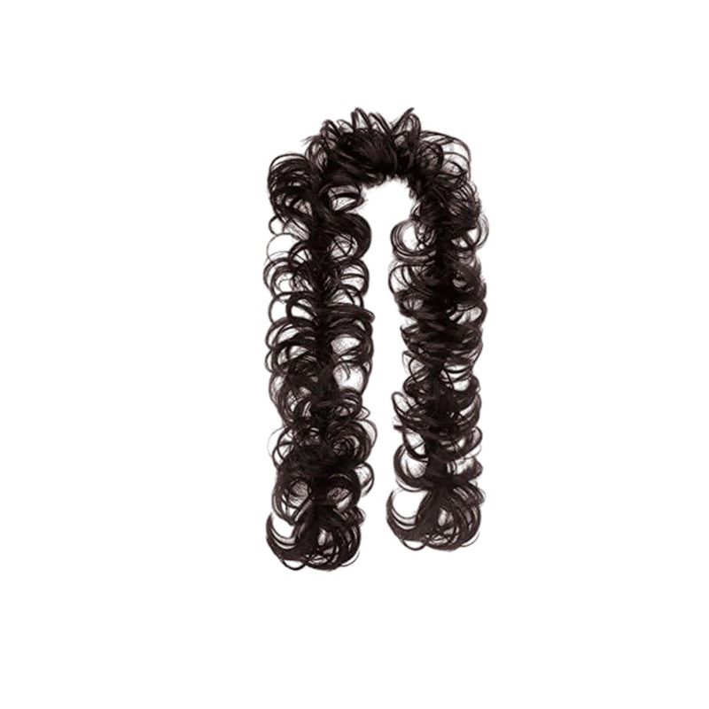 D-Divine Long Frill Messy Hair Bun Extension – Brown