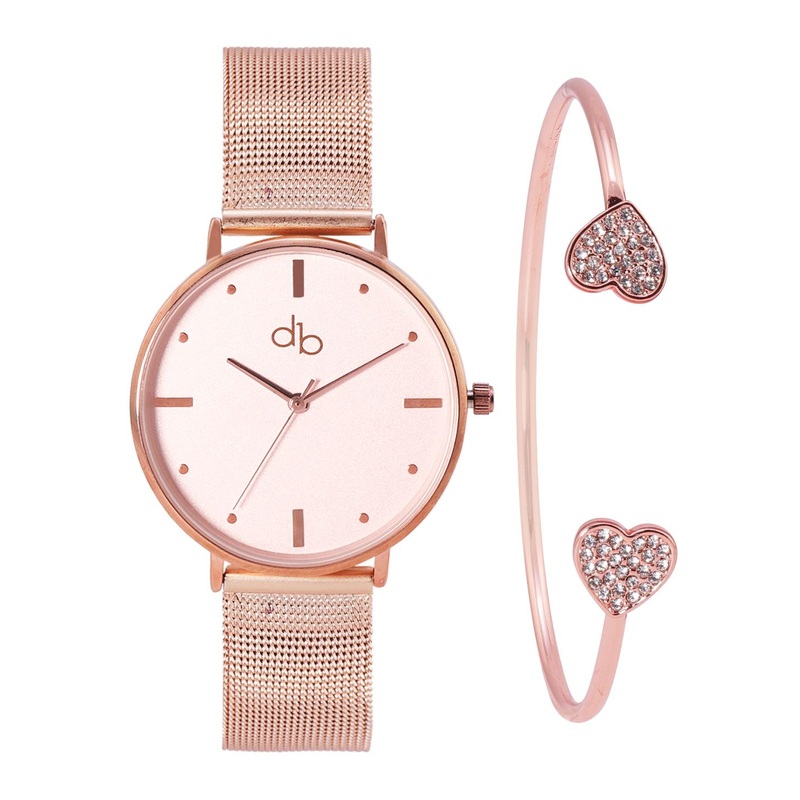 DressBerry Women Rose Gold-Toned Analogue Watch MFB-PN-SNT-K02-
