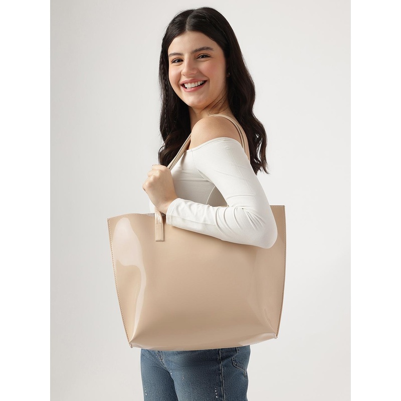 Fastrack Textured Oversized Shopper Tote Bag Fits Upto 14\