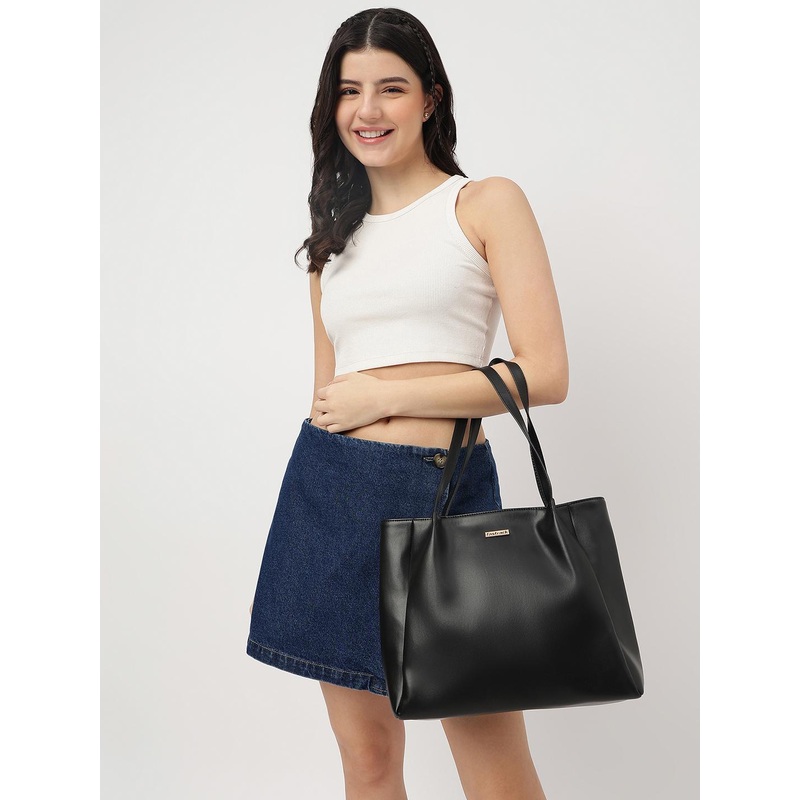 Fastrack Women Solid Tote Bag Fits Upto 11\