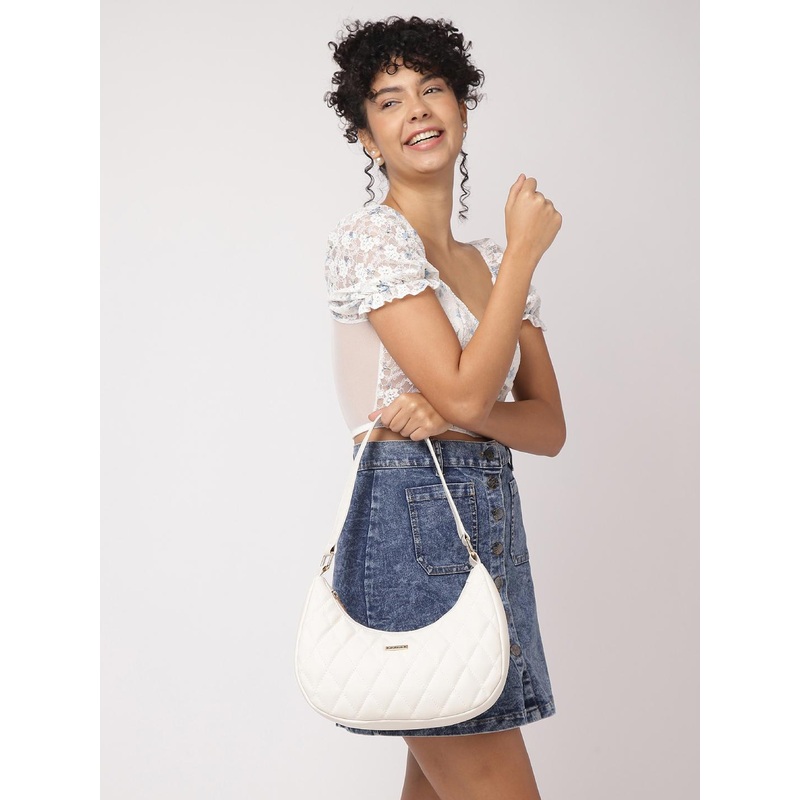 Fastrack Women Textured Shoulder Bag with Quilted