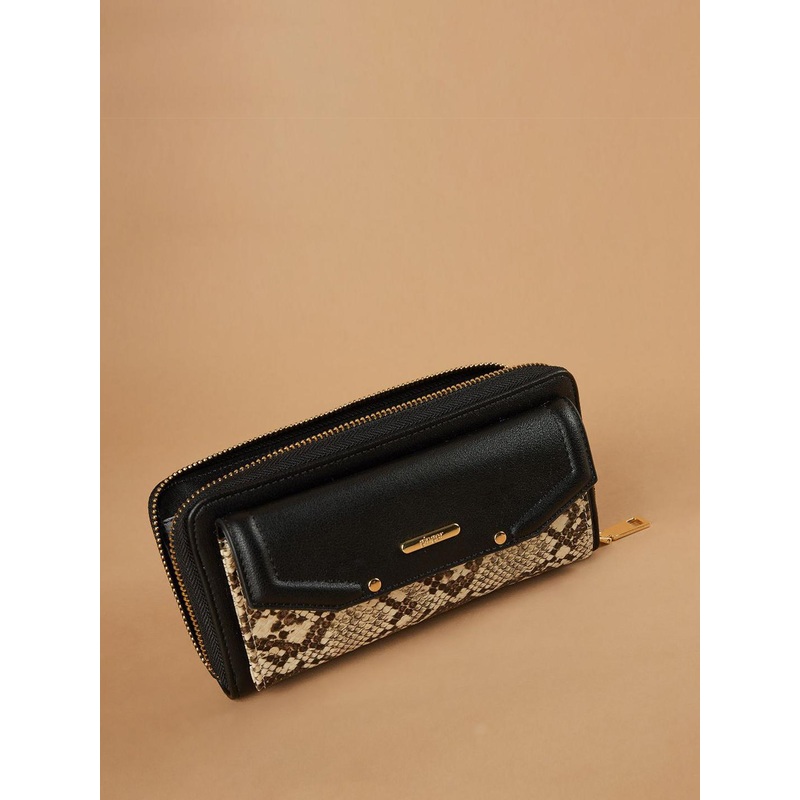 Ginger by Lifestyle Women Abstract Printed PU Two Fold Wallet