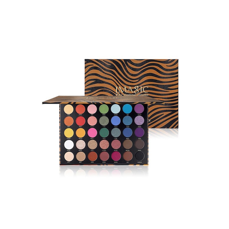 IMAGIC Zebra Pattern 35 Colors Eyeshadow Palette – Shade EY324