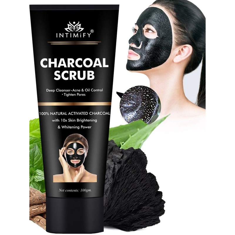 INTIMIFY Charcoal Scrub Peel Off Mask – 100g