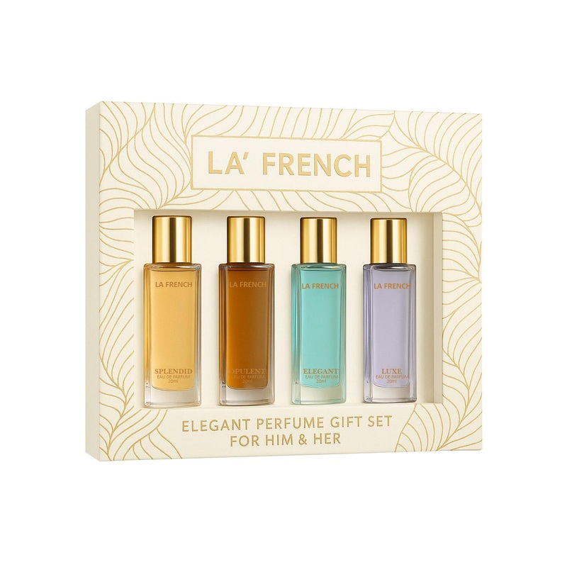 La French Unisex Perfume Gift Set – Splendid, Luxe, Elegant, Opulent – 20ml each