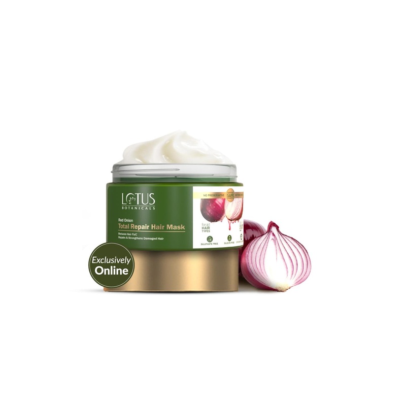 Lotus Botanicals Red Onion Total Repair Hair Mask with Ginseng 200 g